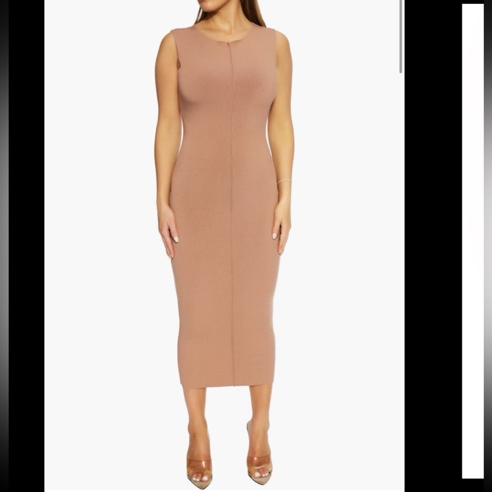 Naked Wardrobe All Snatched Up Sleeveless Body-Con Dress
